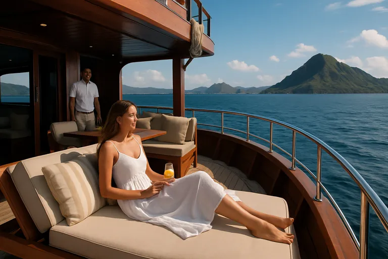 Het leven aan boord van een luxe jacht
